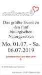 Mobile Screenshot of naturnah-seminar.de