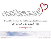 Tablet Screenshot of naturnah-seminar.de